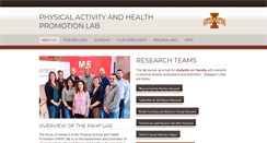 Desktop Screenshot of physicalactivitylab.org